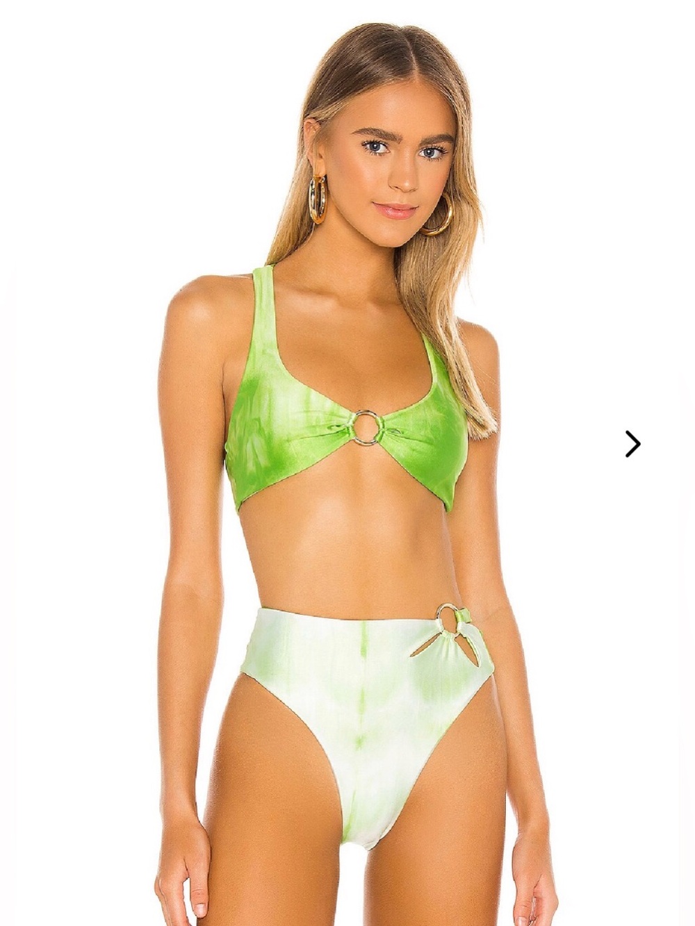 lovers & friends Green O-Ring Bikini Top and Bottom Set